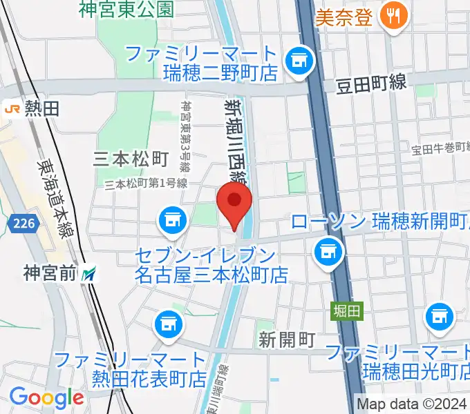 神宮前レコーディングスタジオの地図