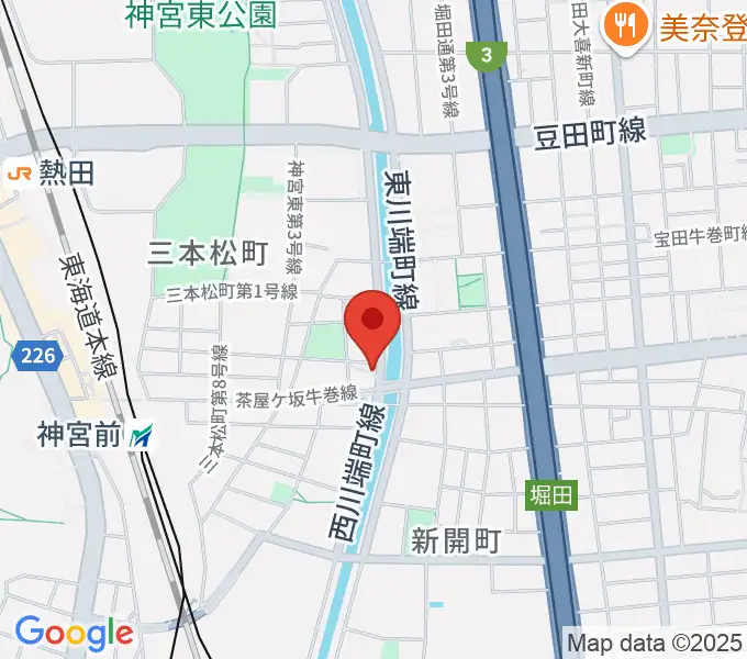 神宮前レコーディングスタジオの地図