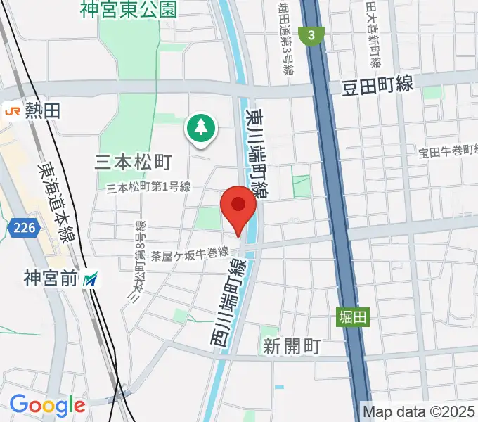 神宮前レコーディングスタジオの地図