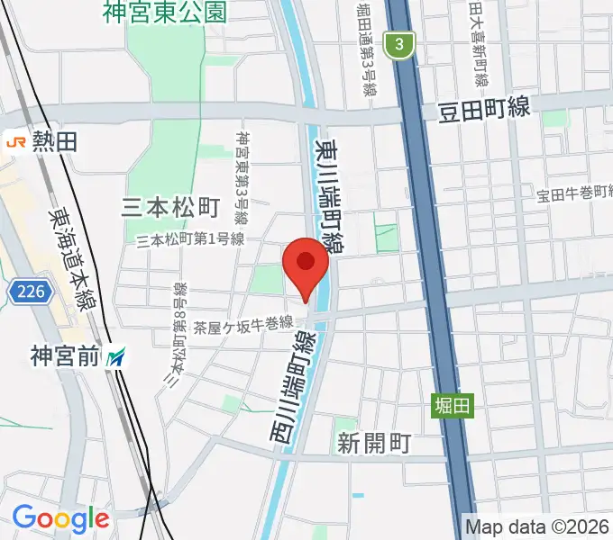 神宮前レコーディングスタジオの地図