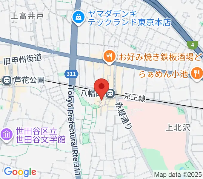 弦楽器ショップworldの地図
