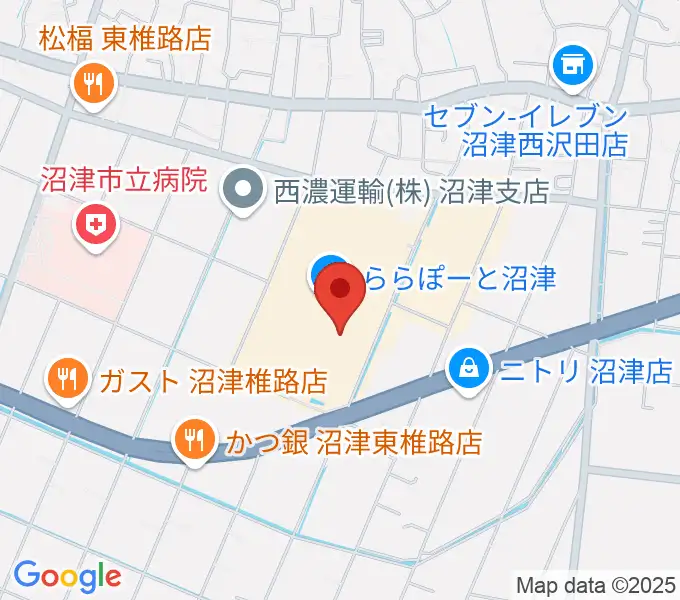 シネマサンシャインららぽーと沼津の地図