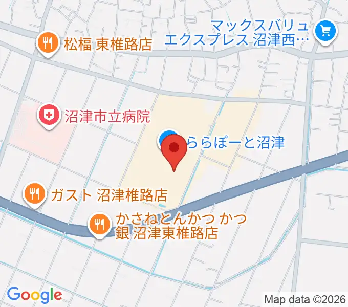 シネマサンシャインららぽーと沼津の地図