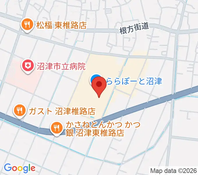 シネマサンシャインららぽーと沼津の地図