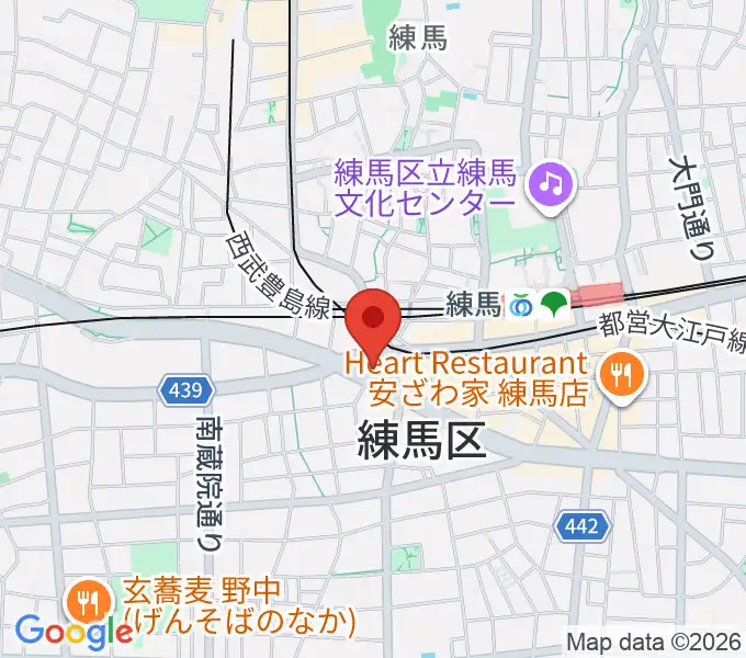 練馬Cafe52の地図