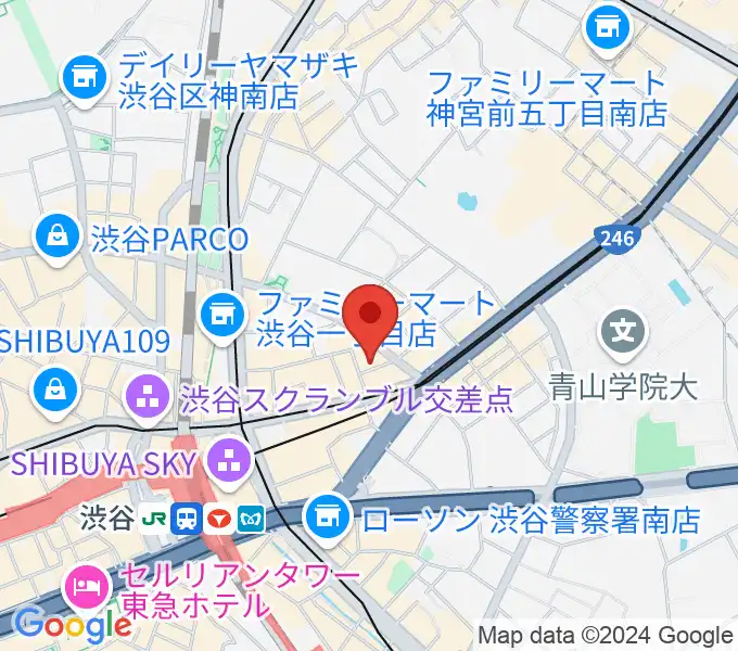 宮益坂十間スタジオの地図