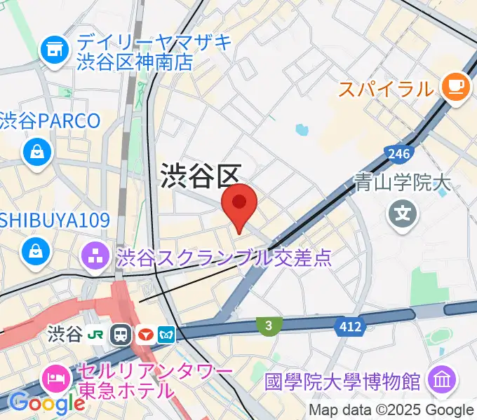 宮益坂十間スタジオの地図