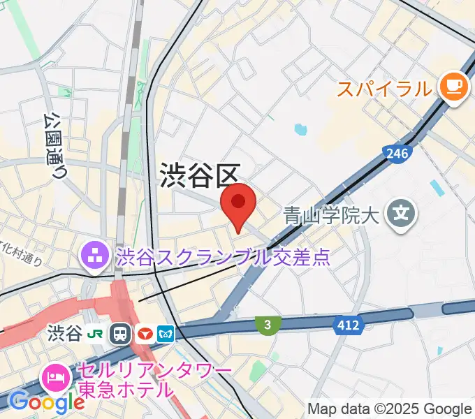 宮益坂十間スタジオの地図