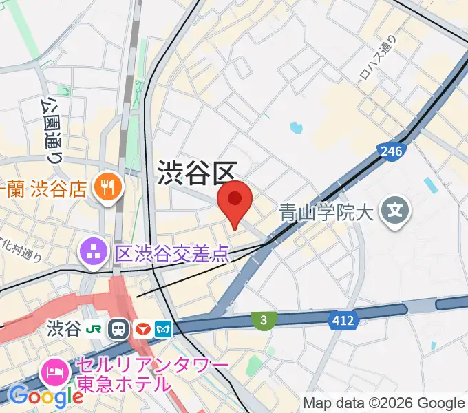 宮益坂十間スタジオの地図