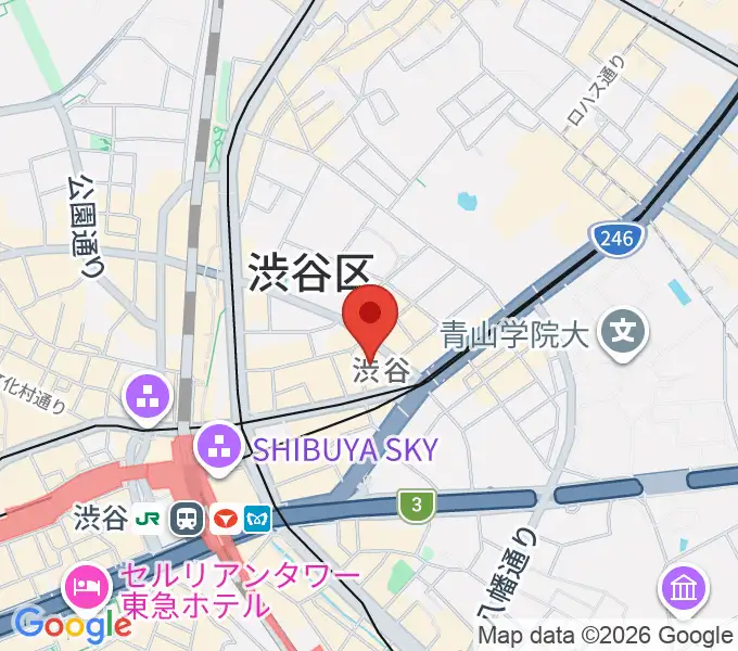 宮益坂十間スタジオの地図