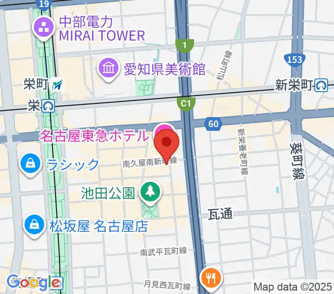 名古屋栄CIRCUSの地図