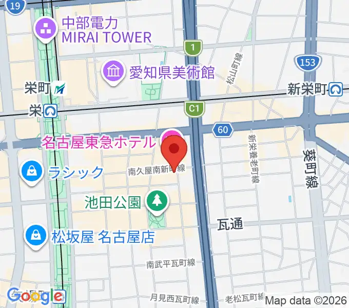 名古屋栄CIRCUSの地図