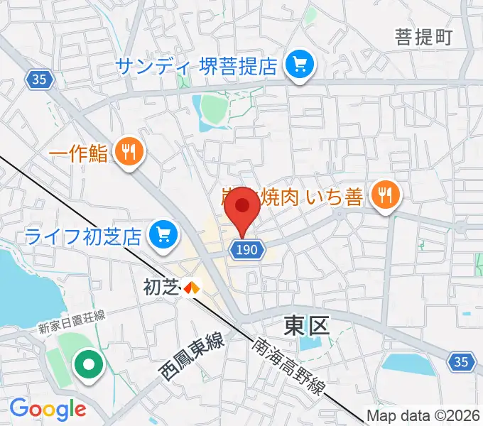 堺グランドピアノサロン 風の音の地図