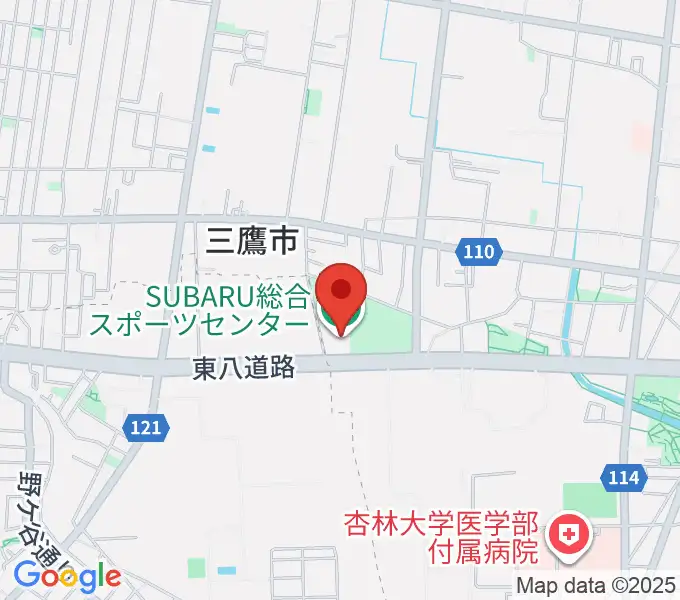 SUBARU総合スポーツセンターの地図