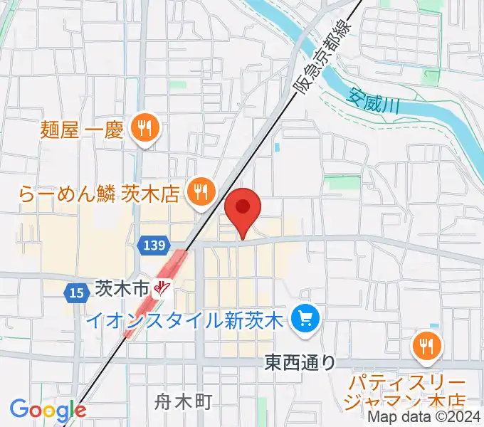 マリアナカフェの地図