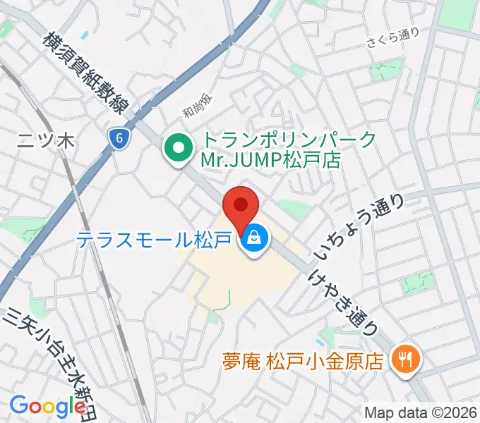 ユナイテッド・シネマ テラスモール松戸の地図