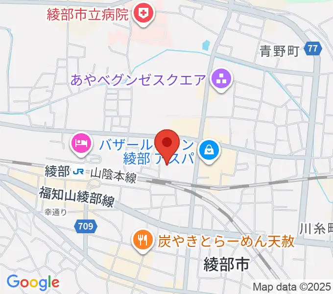 あやべ・日東精工アリーナの地図