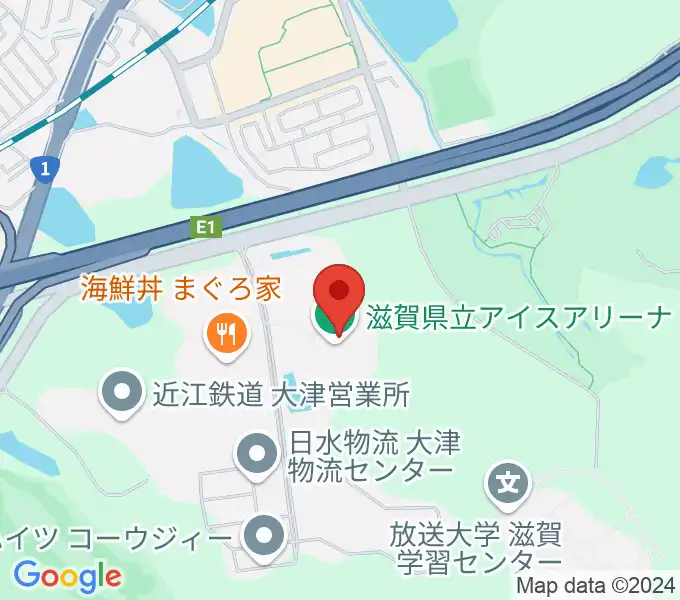 木下カンセーアイスアリーナの地図