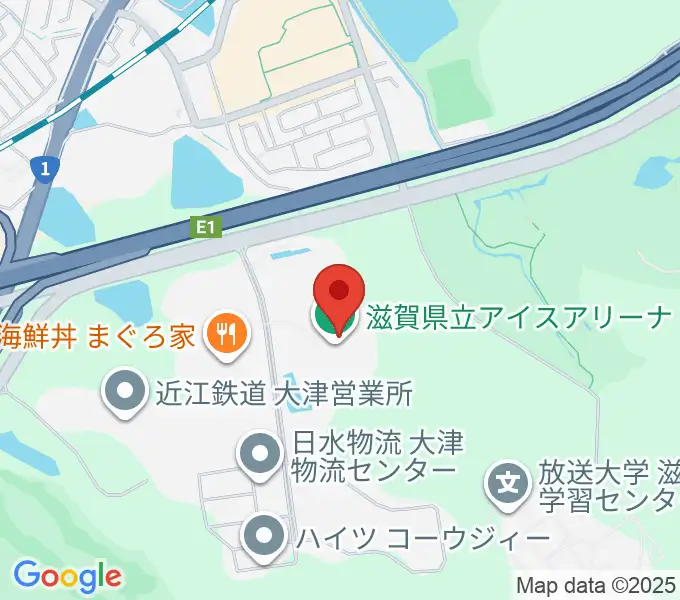木下カンセーアイスアリーナの地図