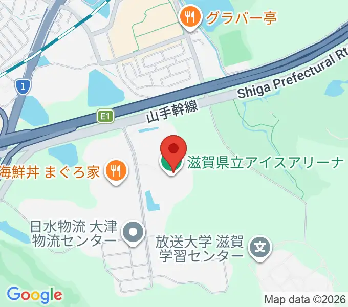 木下カンセーアイスアリーナの地図