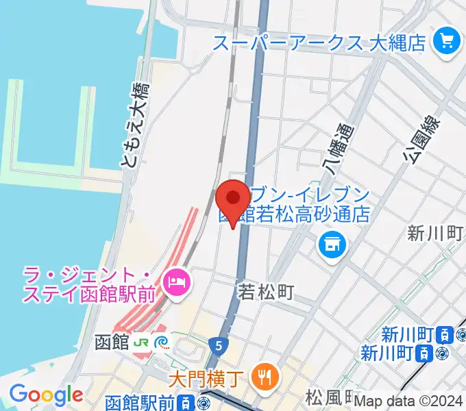 函館ARARAの地図