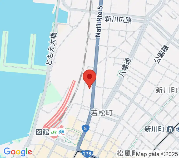 函館ARARAの地図