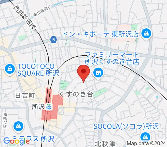 アミュージング・グレースの地図