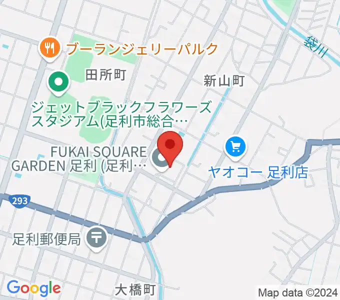 FUKAI SQUARE GARDEN 足利の地図