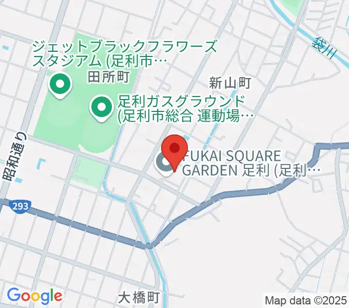 FUKAI SQUARE GARDEN 足利の地図