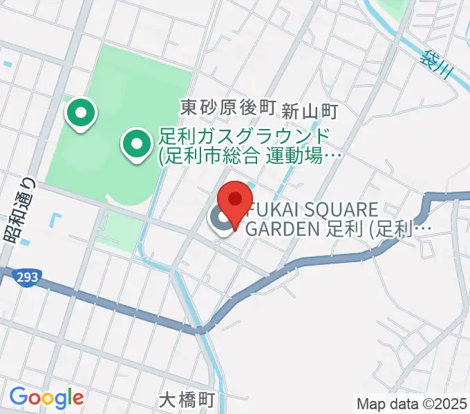 FUKAI SQUARE GARDEN 足利の地図