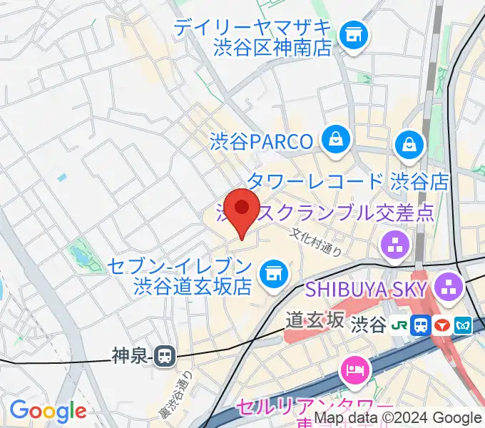 渋谷DAIAの地図