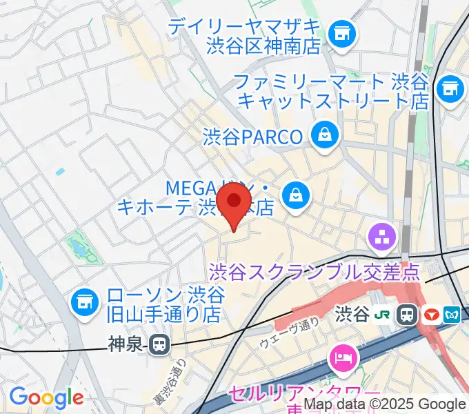渋谷DAIAの地図
