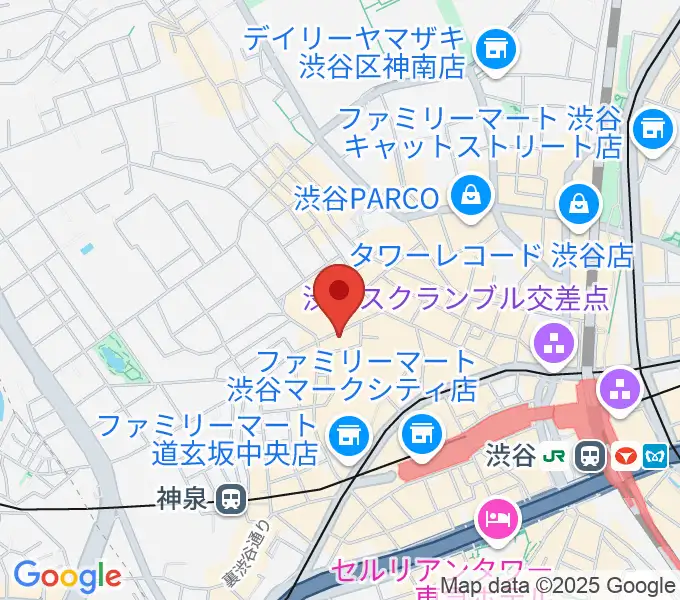 渋谷DAIAの地図
