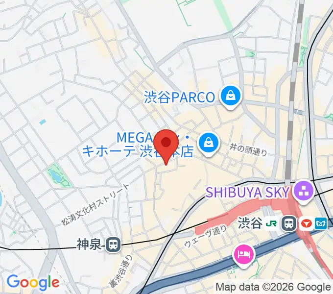 渋谷DAIAの地図