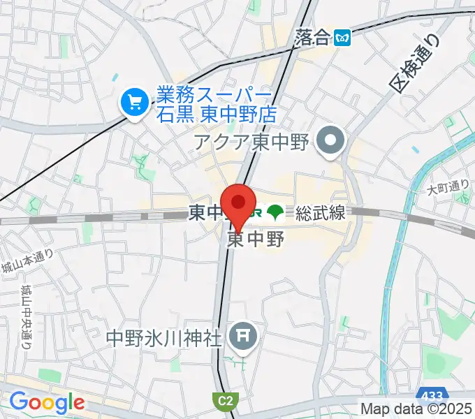 カワイ音楽教室 東中野の地図