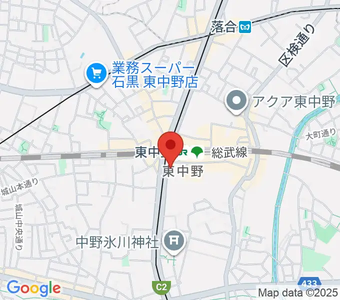 カワイ音楽教室 東中野の地図