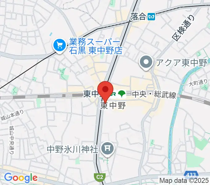 カワイ音楽教室 東中野の地図