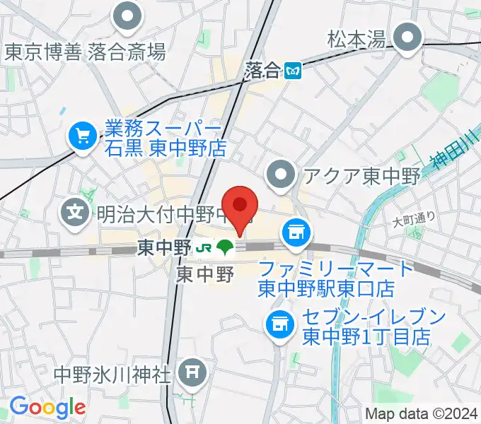 ポレポレ東中野の地図