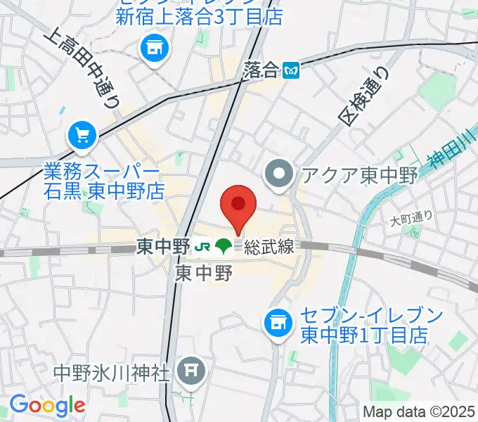 ポレポレ東中野の地図