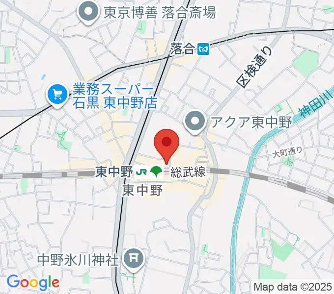 ポレポレ東中野の地図