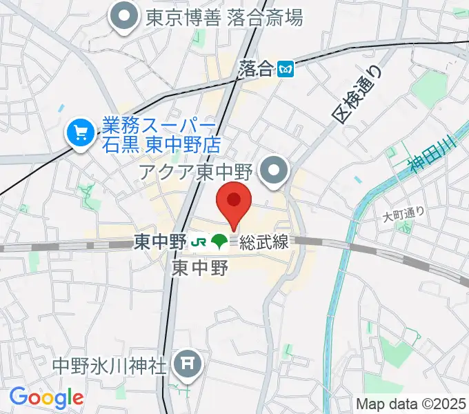 ポレポレ東中野の地図