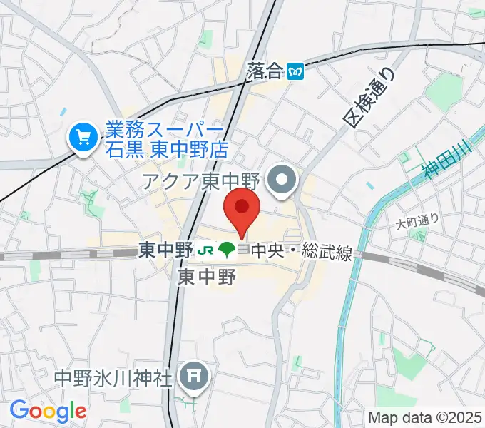 ポレポレ東中野の地図