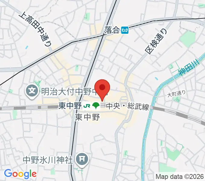 ポレポレ東中野の地図