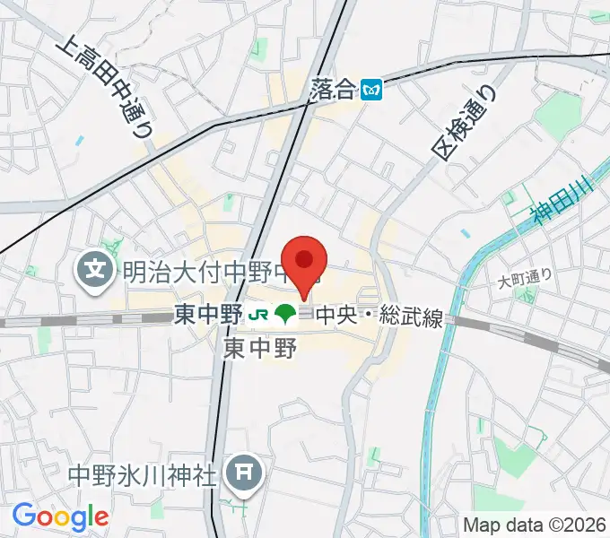 ポレポレ東中野の地図