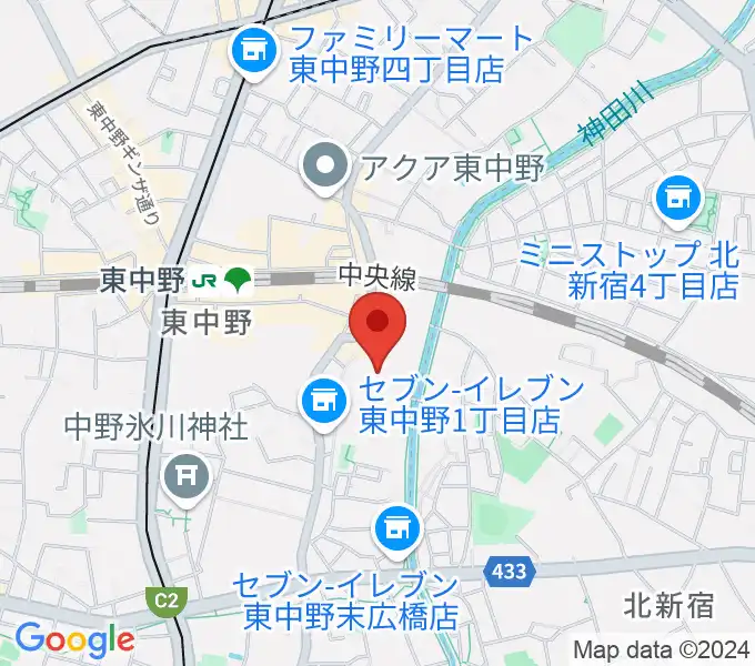 山本ミュージック・コーナーの地図