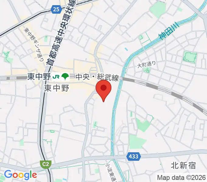 山本ミュージック・コーナーの地図