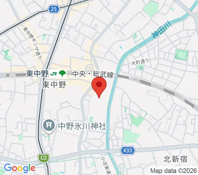 山本ミュージック・コーナーの地図