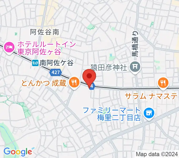 南阿佐ヶ谷ひつじ座の地図