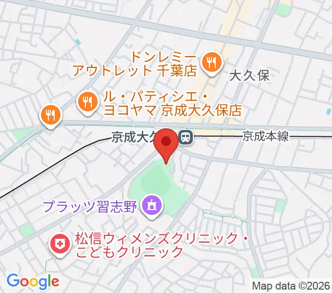 プラッツ習志野の地図