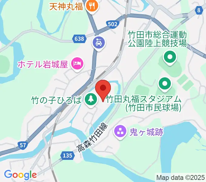 竹田市総合文化ホール グランツたけたの地図